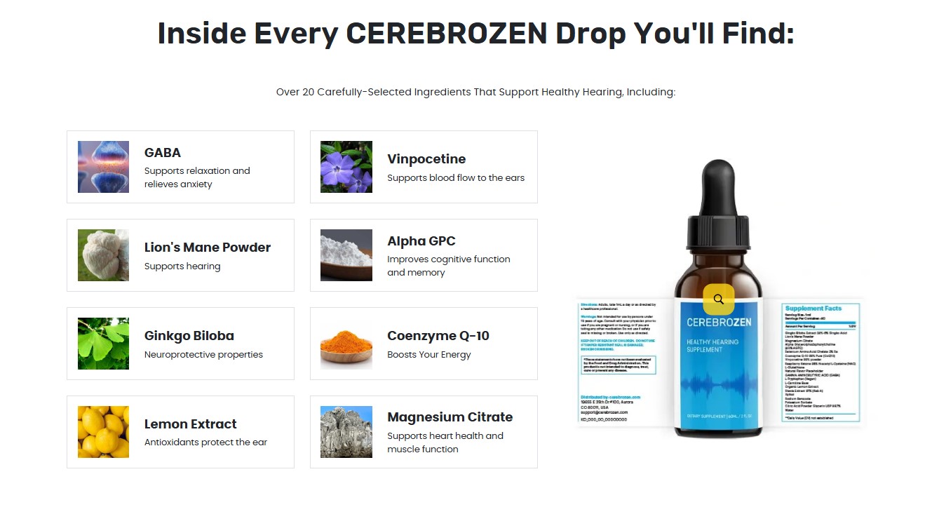 Cerebrozen ingredients